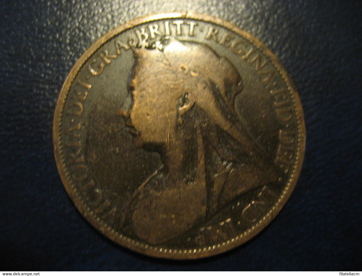 One Penny 1898 Queen Victoria Bronze Coin UK England Great Britain - Andere & Zonder Classificatie