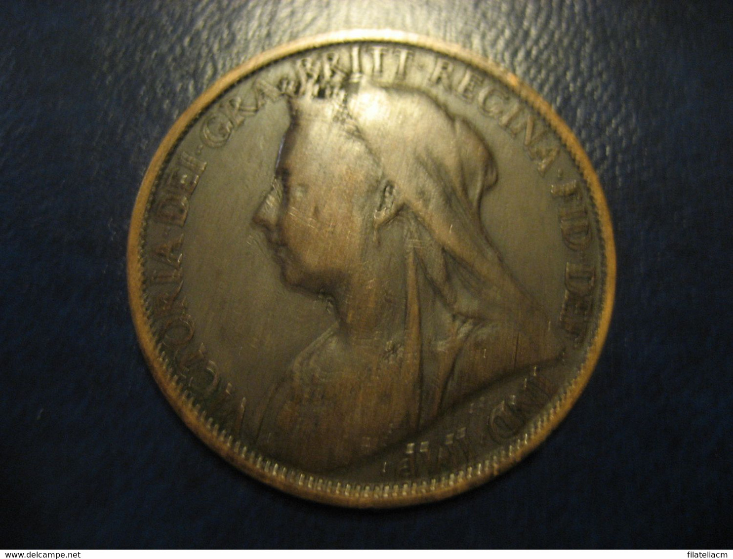 One Penny 1899 Queen Victoria Bronze Coin UK England Great Britain - Andere & Zonder Classificatie