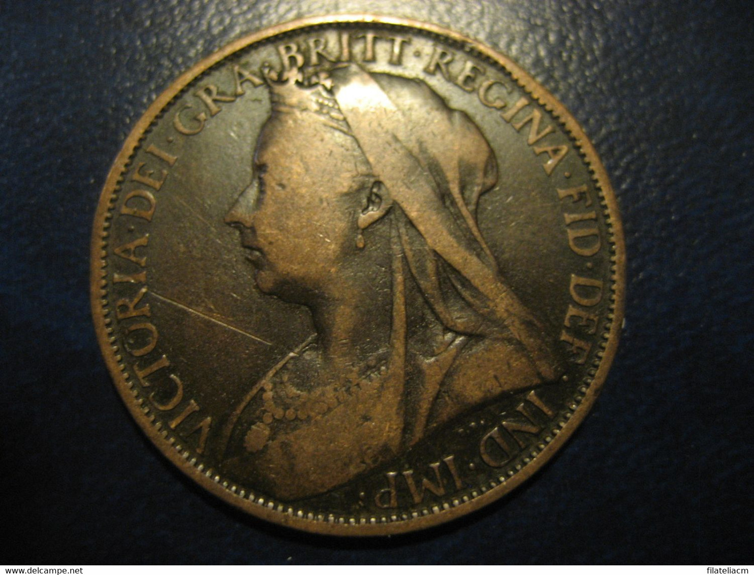 One Penny 1900 Queen Victoria Bronze Coin UK England Great Britain - Altri & Non Classificati