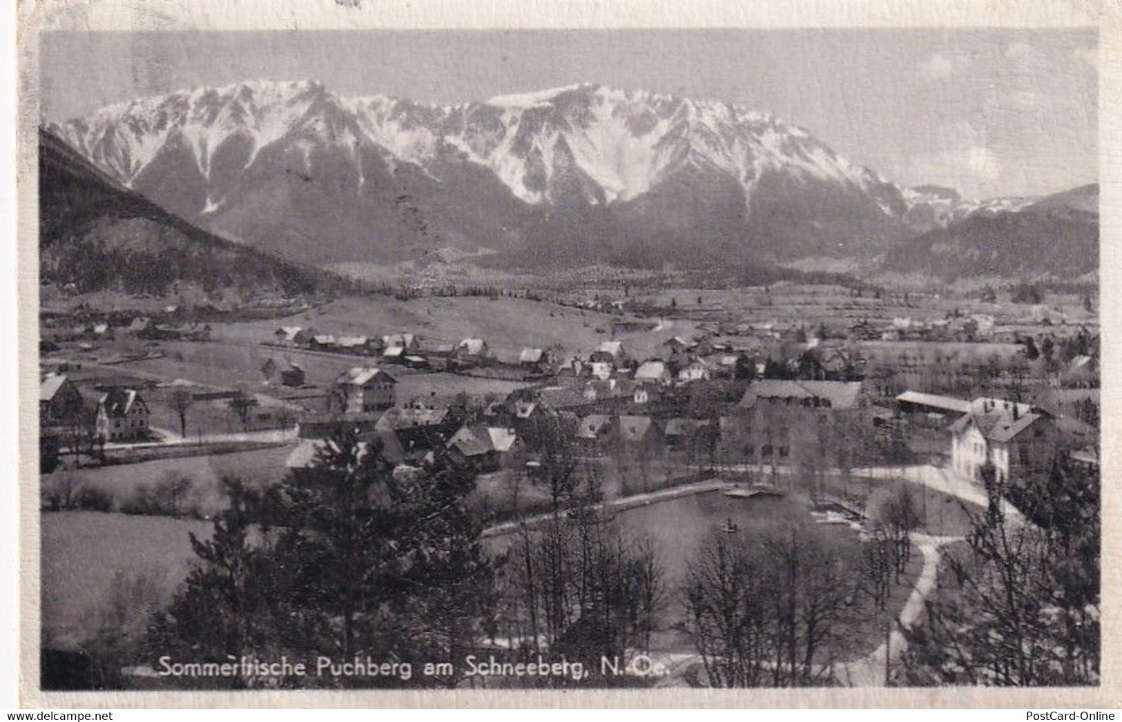 2476 - Österreich - Niederösterreich , Puchberg Am Schneeberg , Sommerfrische . Deckfolie Zerknittert - Gelaufen 1956 - Schneeberggebiet
