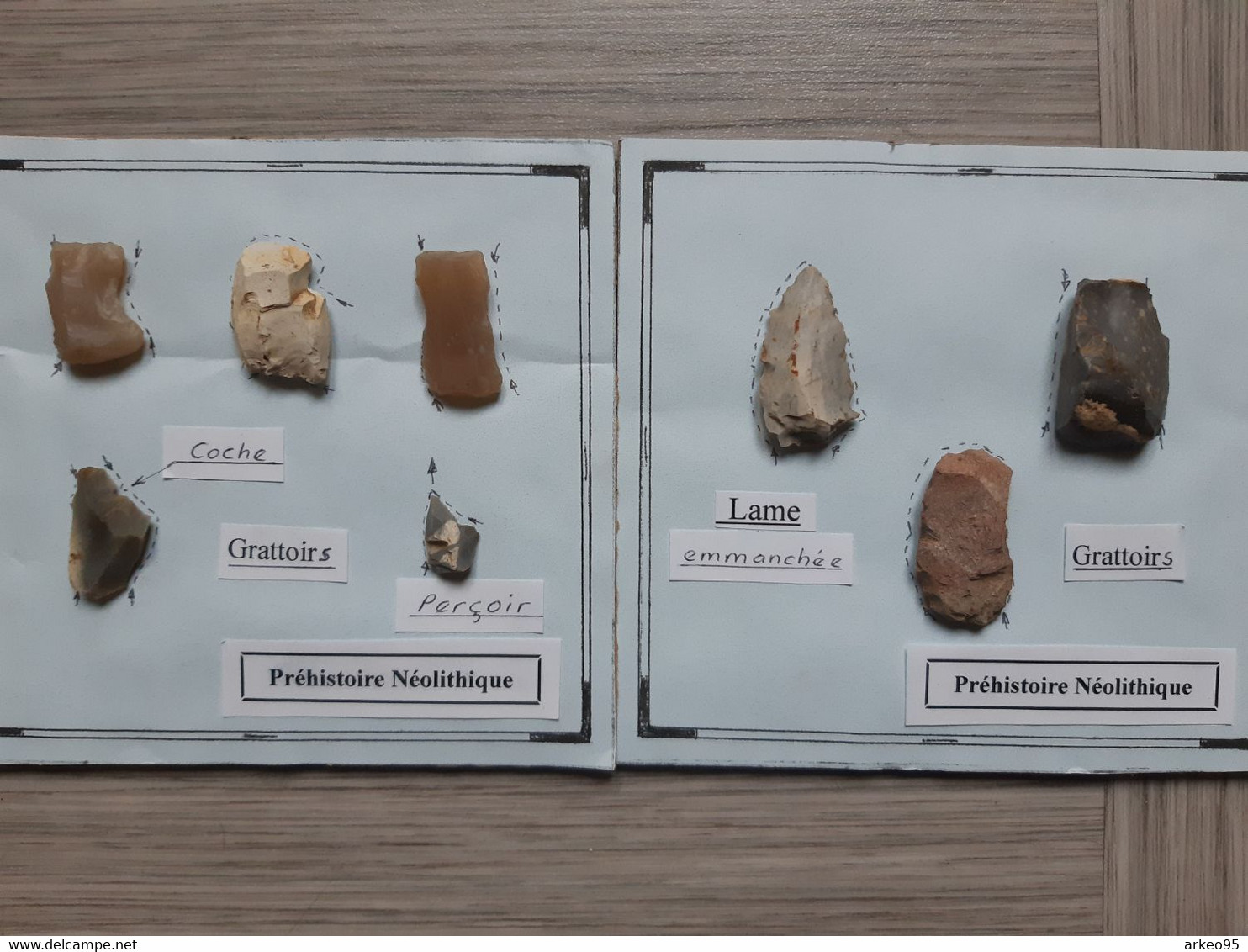 Lot De 8 Outils En Silex Du Néolithique, Malavilliers (54) - Archeologia