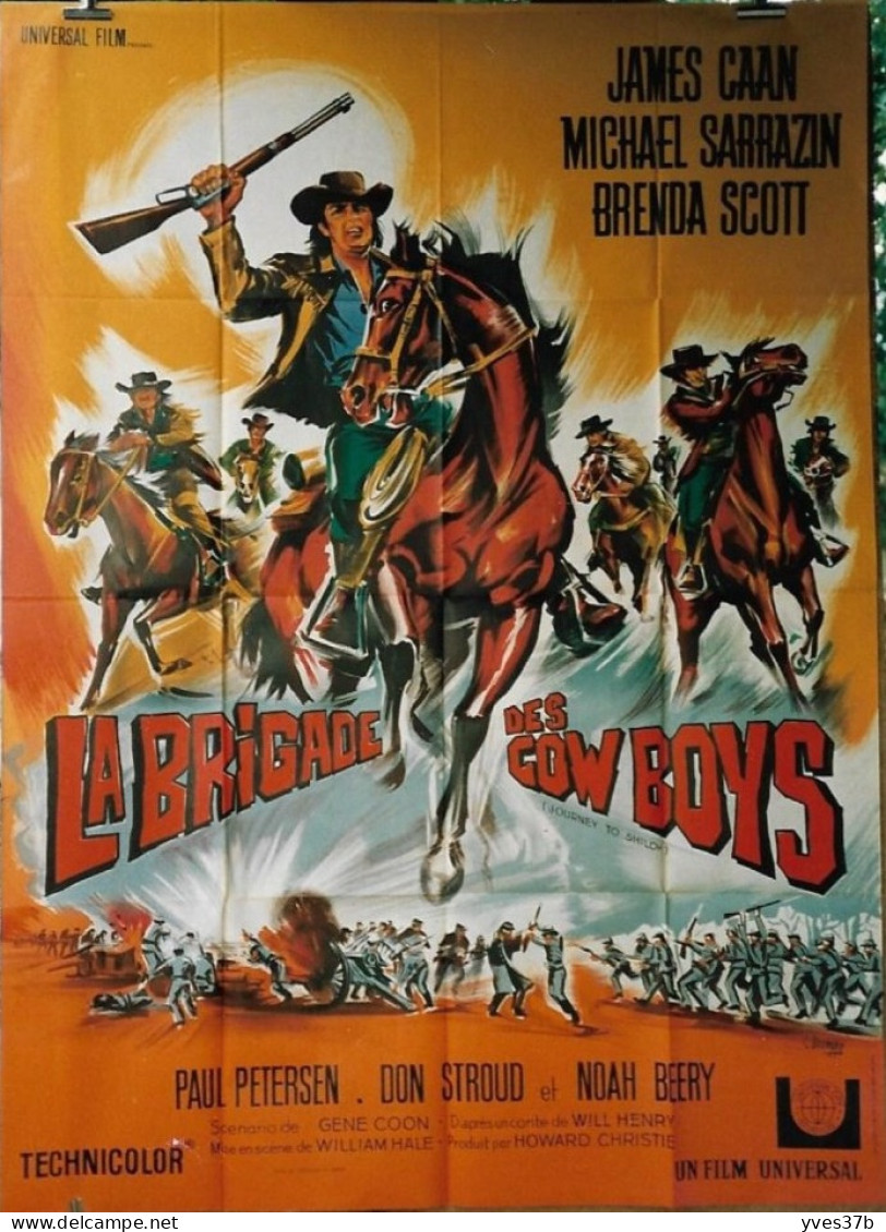 La Brigade Des Cow Boys J. Caan, M. Sarrazin, B. Scott..1967- Affiche 120x160 - TTB - Manifesti & Poster