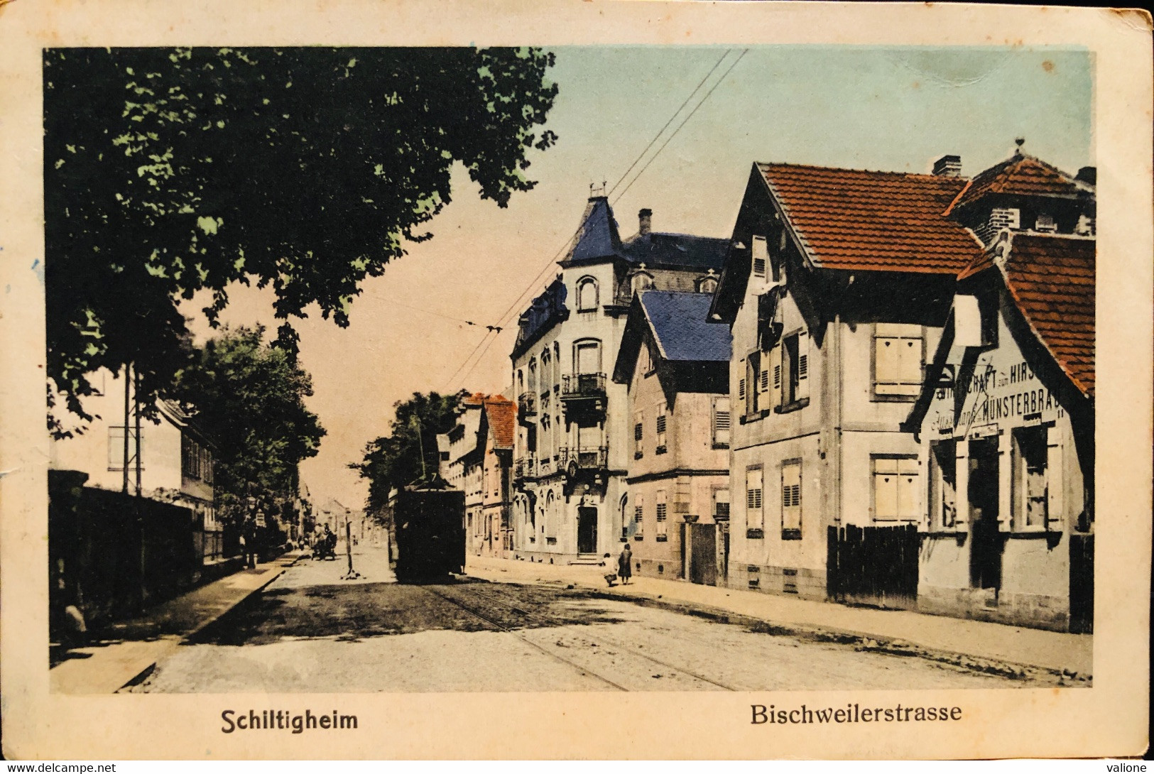 CPA 1918 De Schiltigheim Route De Bischwiller - Schiltigheim