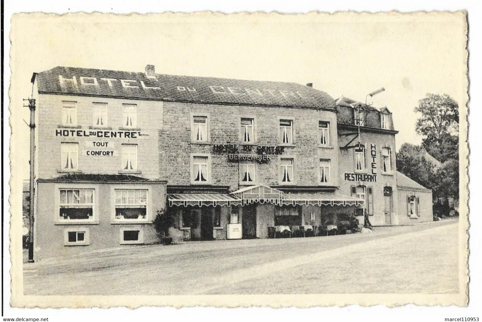 Hastière - Hôtel Du Centre ( Carte Publicitaire ) - Hastière