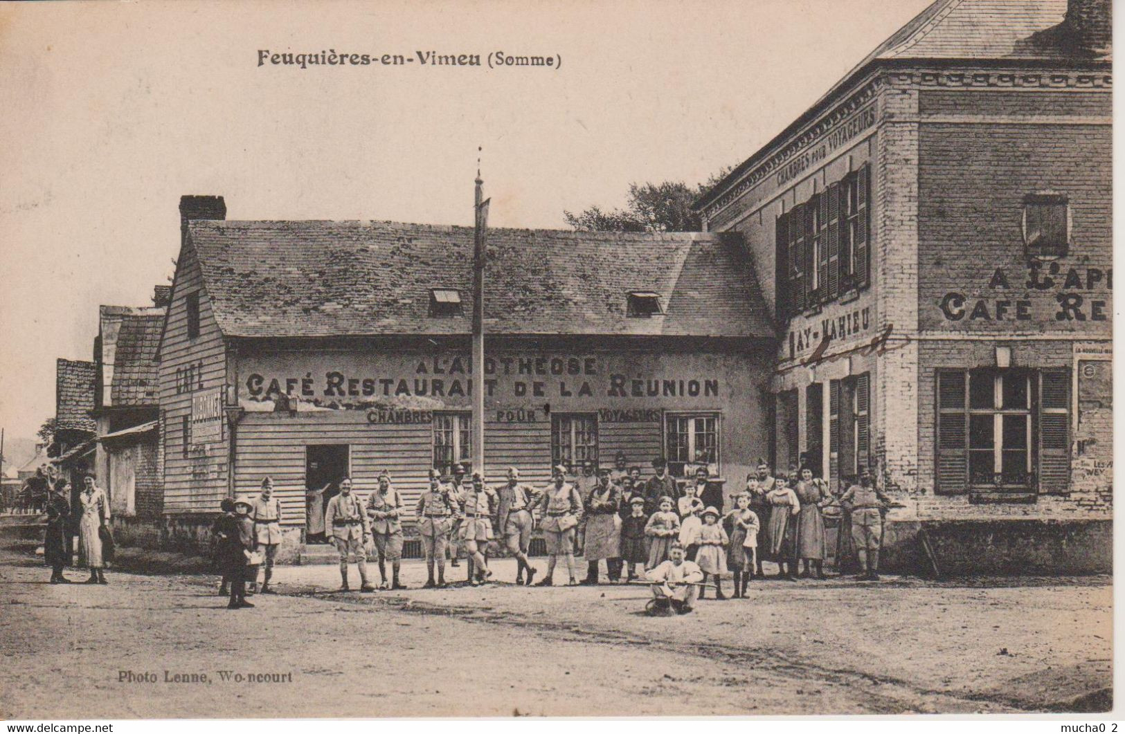 80 - FEUQUIERES EN VIMEU - A L'APOTHEOSE - CAFE RESTAURANT DE LA REUNION - Feuquieres En Vimeu