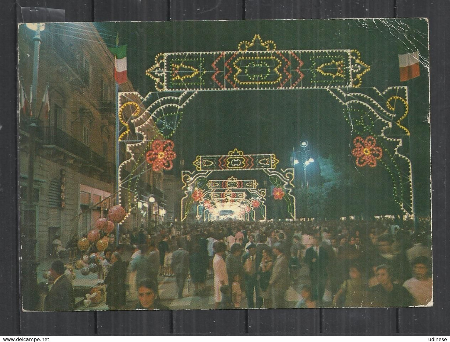 BISCEGLIE 1973 - ILLUMINAZIONE DI CORSO VITTORIO EMANUELE II - Bisceglie