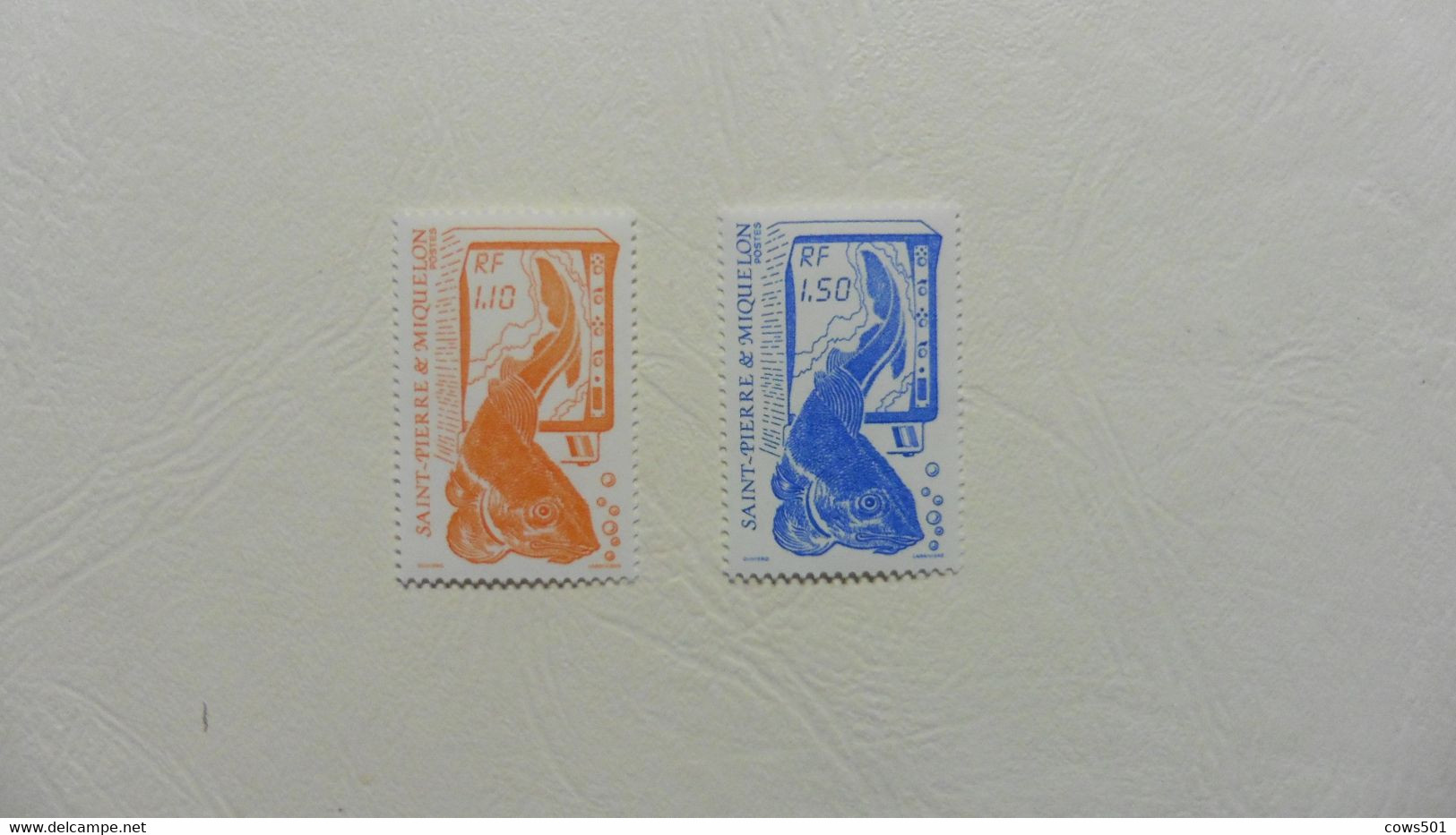 Amérique > St.Pierre Et Miquelon > Série 2 Timbres Neufs N°  480-481 Poissons - Collezioni & Lotti