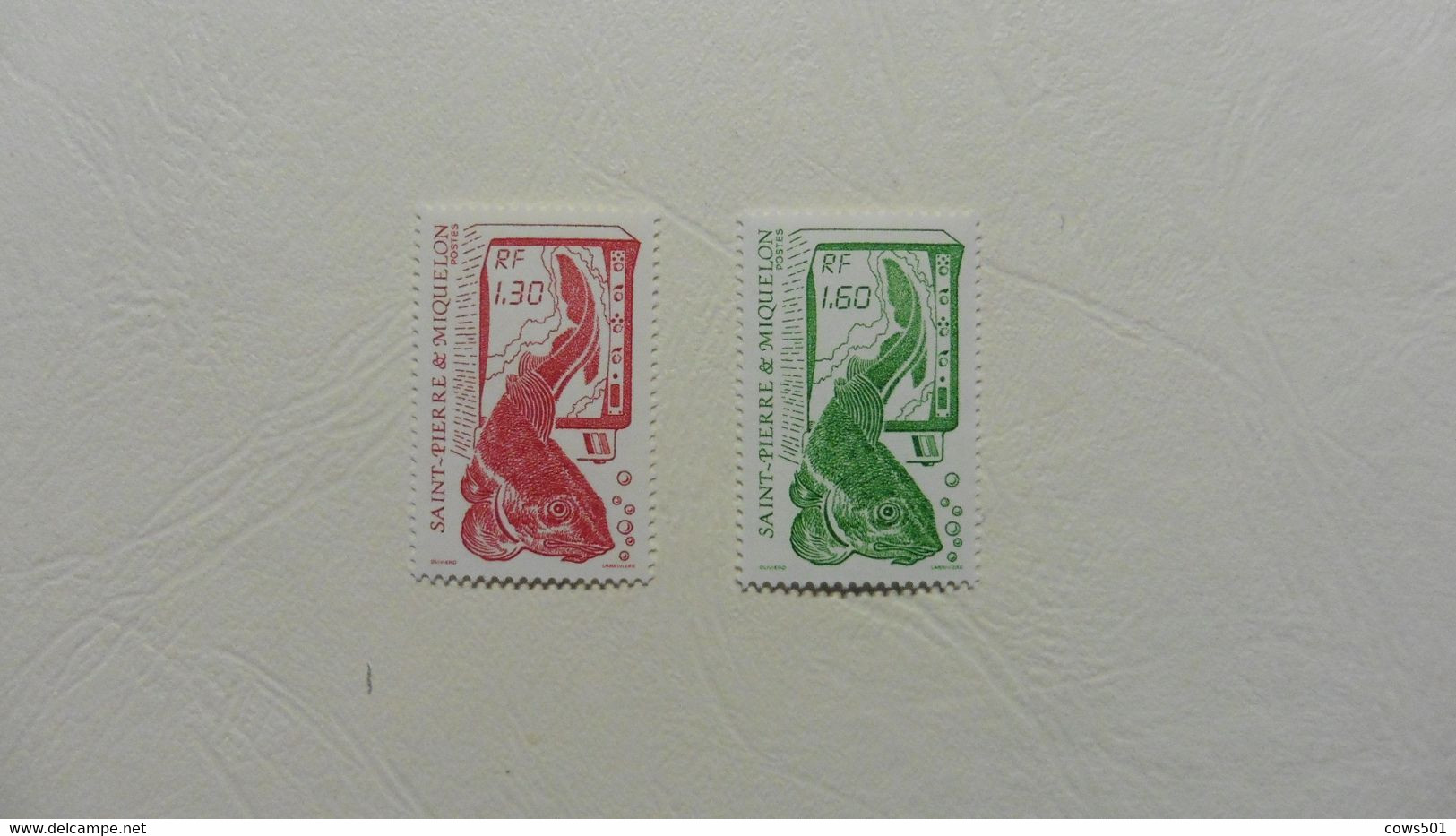 Amérique > St.Pierre Et Miquelon > Série 2 Timbres Neufs N° 490-491 Poissons - Collezioni & Lotti