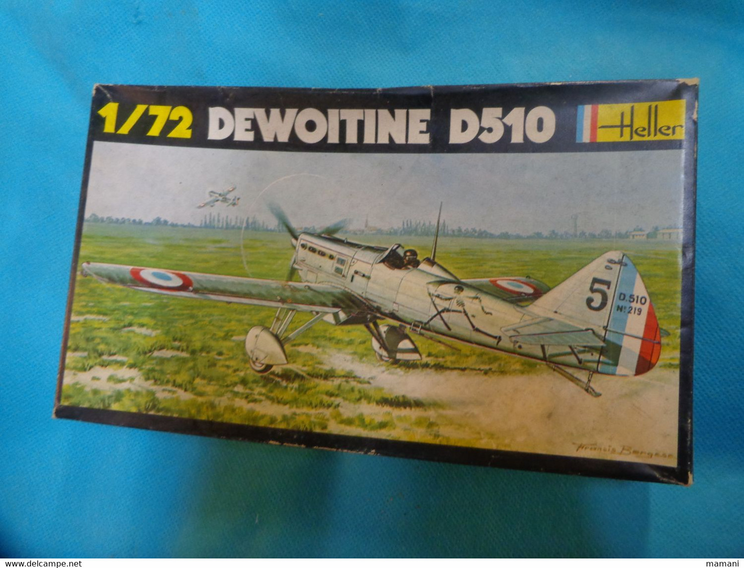 Maquette Plastique HELLER  1/72   Ref 219 DEWOITINE D510 - Avions