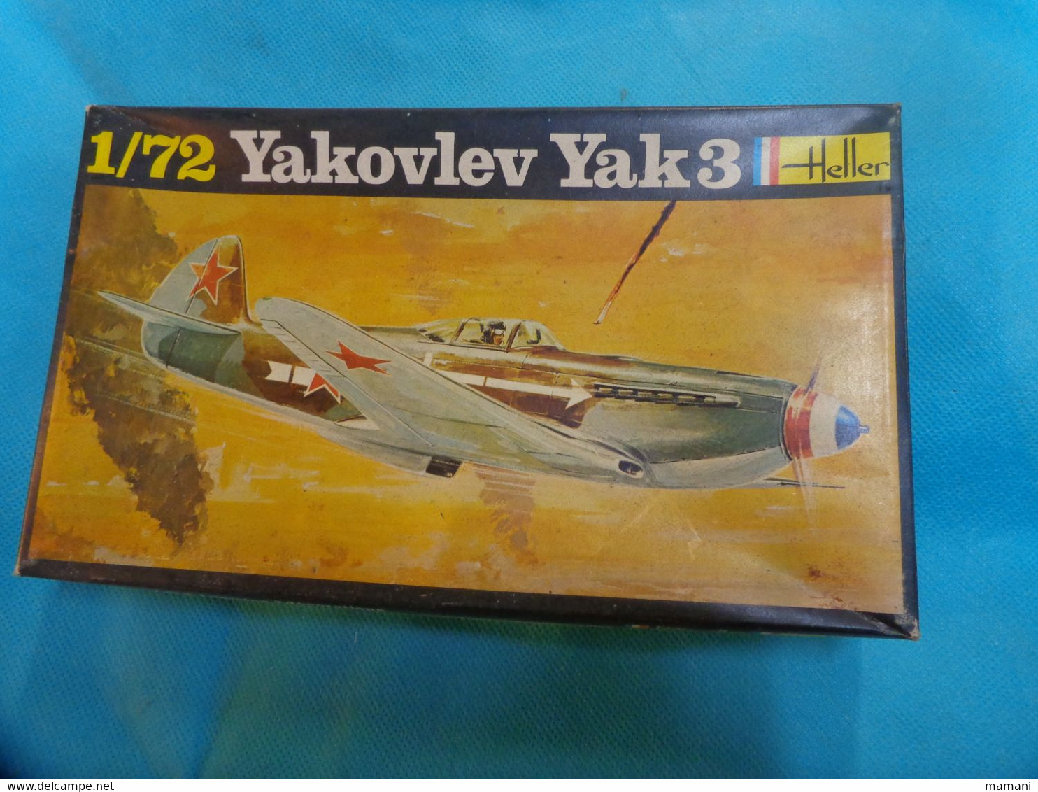 Maquette Plastique HELLER  1/72   Ref 250 YAKOVLEV YAK 3 - Vliegtuigen