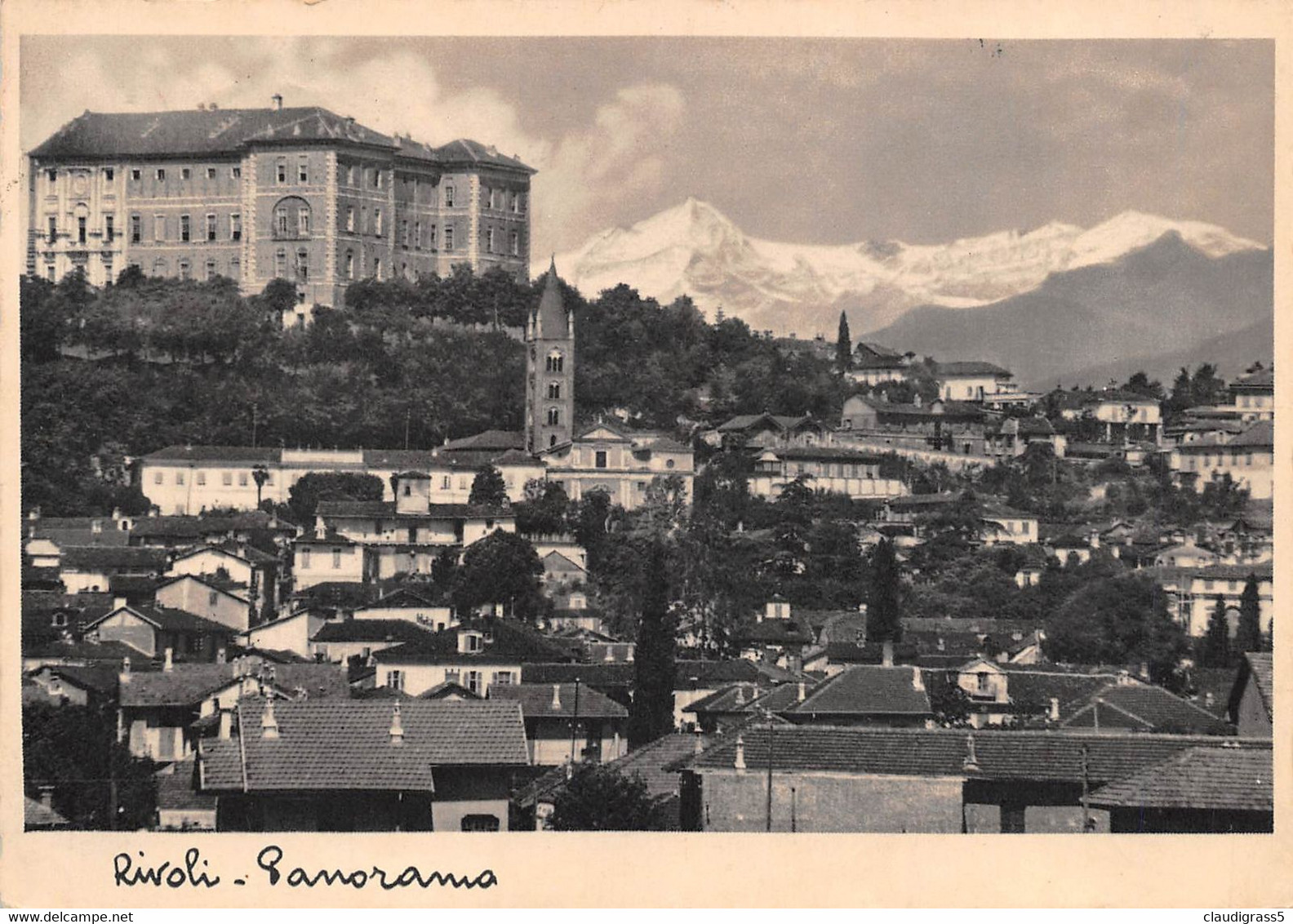 1719"-RIVOLI (TO) PANORAMA " 1934 - Rivoli