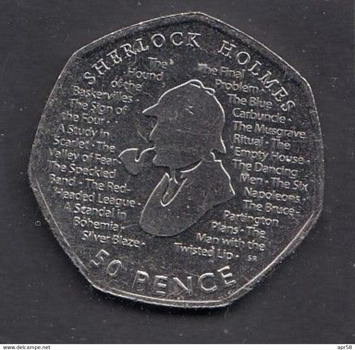 2019 50p Sherloch Holmes - 50 Pence