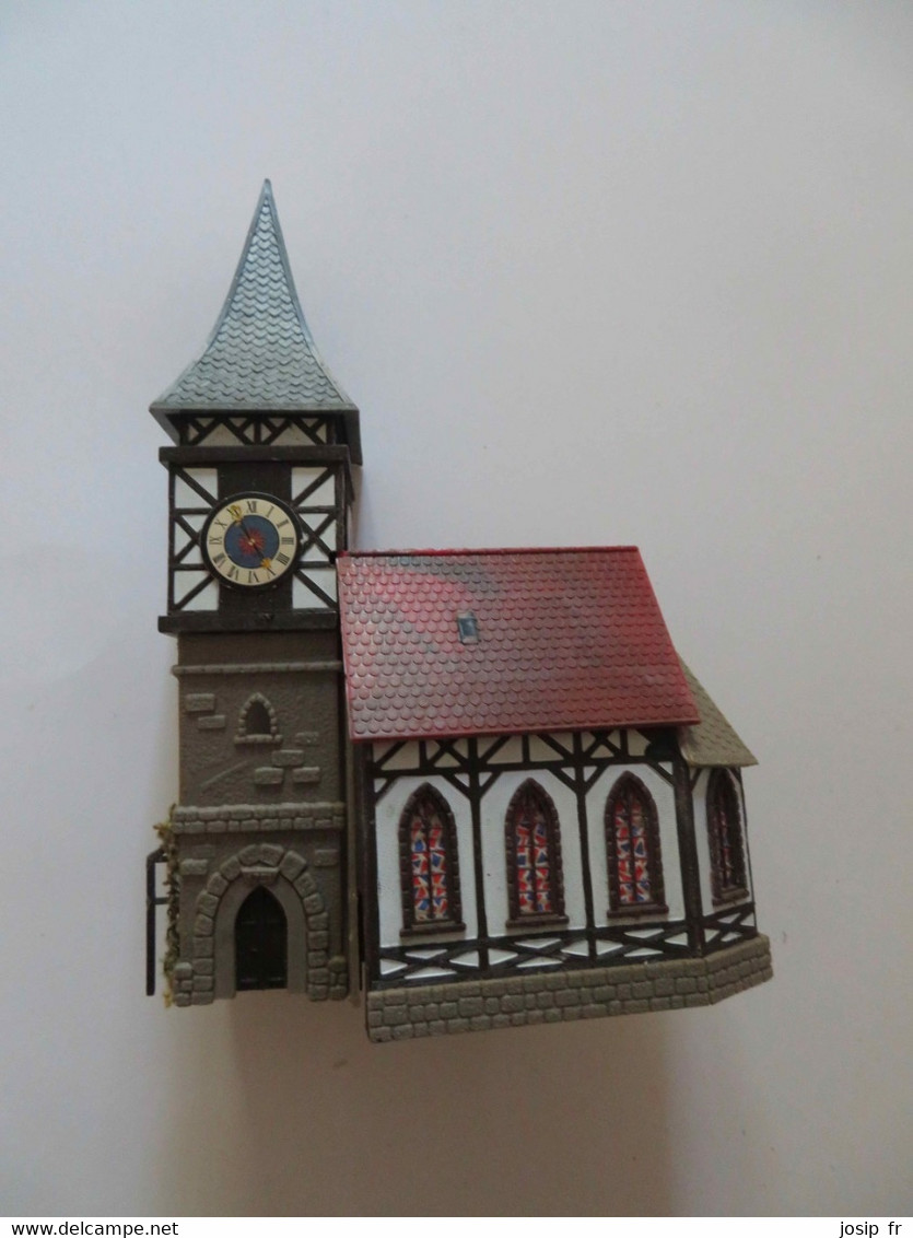 MODELISME FERROVIAIRE: MAQUETTE ÉGLISE FLANDRE-ALLEMAGNE- ALSACE   (FORMAT HO) - Decorazione