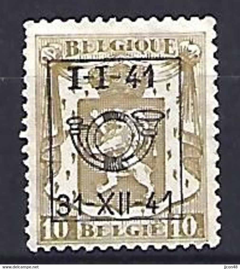 Belgium 1936  Precancel 10c (o) Mi.416  (I-I-41 / 31-XII-41) - Roller Precancels 1930-..