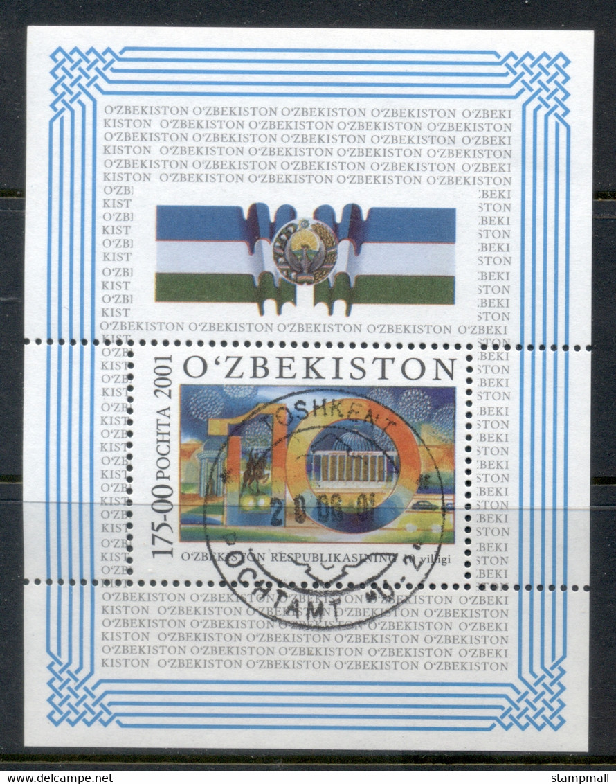 Uzbekistan 2001 2001 Independence 10th Anniv. MS CTO - Altri & Non Classificati