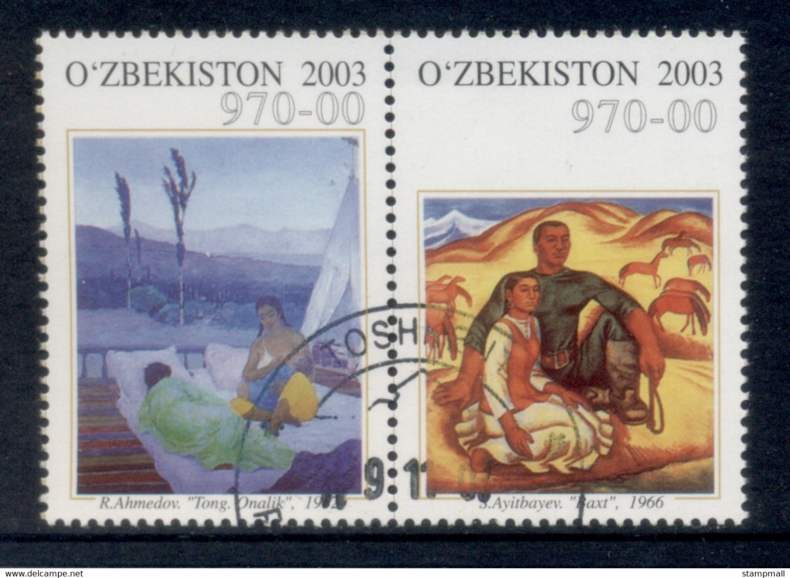 Uzbekistan 2003 Paintings CTO - Andere & Zonder Classificatie