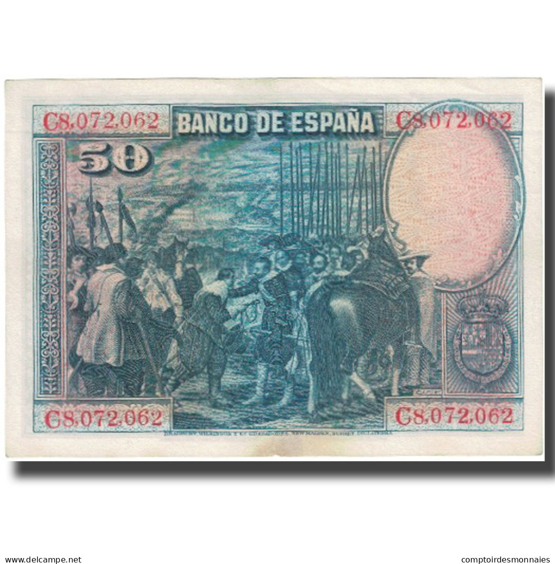 Billet, Espagne, 50 Pesetas, 1928, 1928-08-15, KM:75a, SUP - 50 Peseten