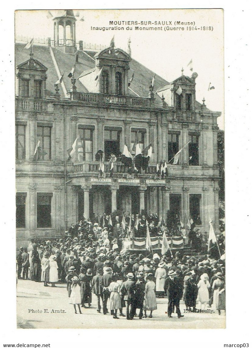 55 MEUSE MOUTIERS SUR SAULX Inauguration Du Monument 1914 1918 - Montiers Sur Saulx