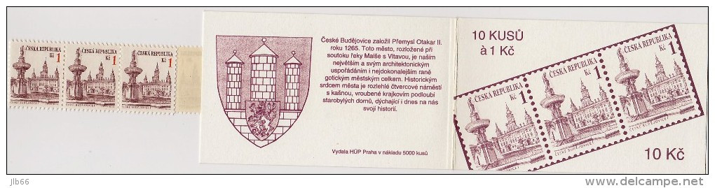 Carnet De 10 Timbres YT C 14 Ceske Budejovice / Booklet Michel MH 0-5 (tirage : 5000) - Nuovi