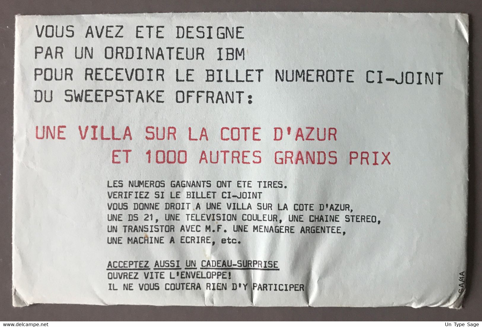 France Préoblitéré N°124 Sur Enveloppe De Concours - (C1066) - 1964-1988