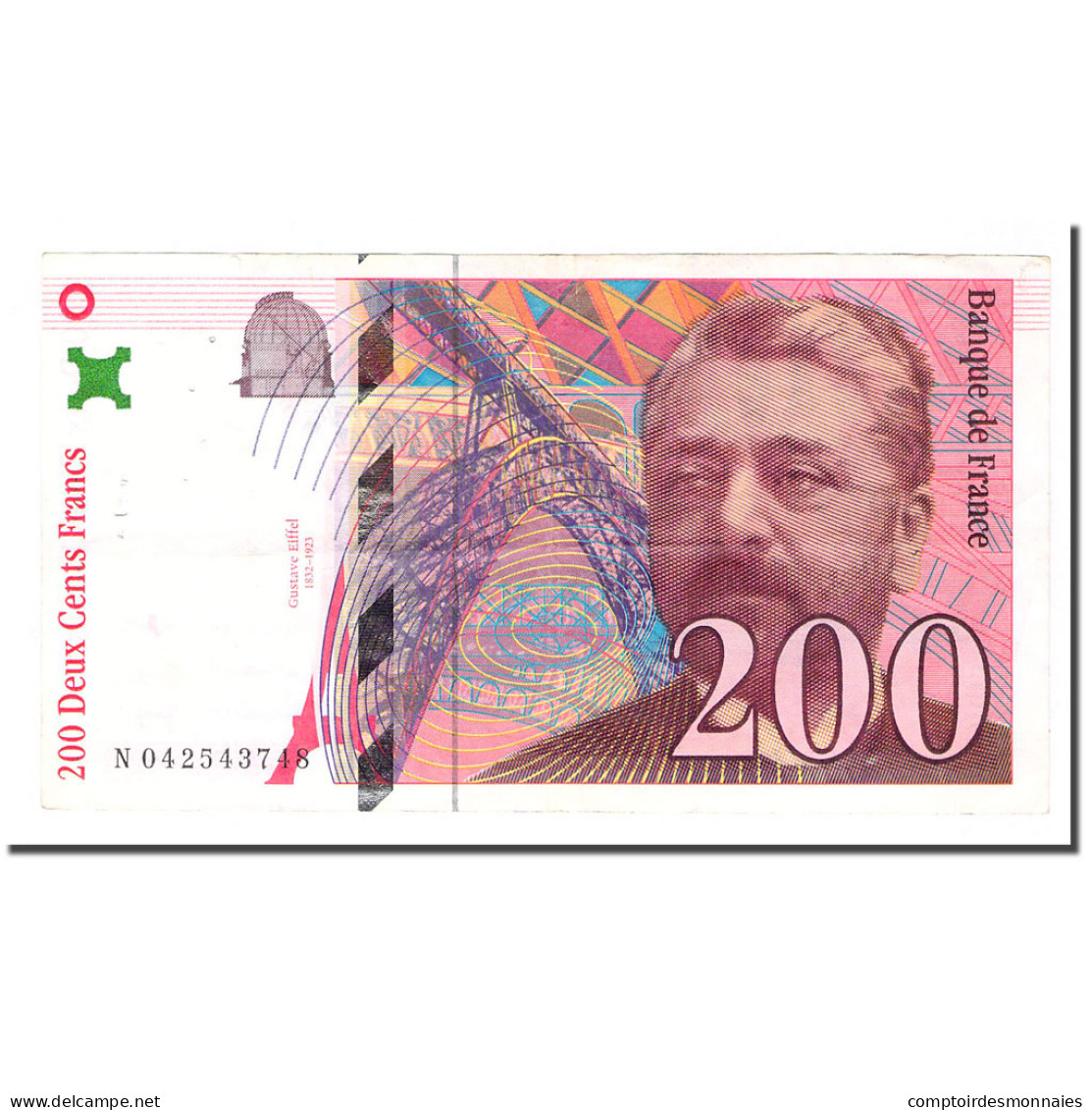 France, 200 Francs, Eiffel, 1996, TTB, Fayette:75.3a, KM:159a - 200 F 1995-1999 ''Eiffel''