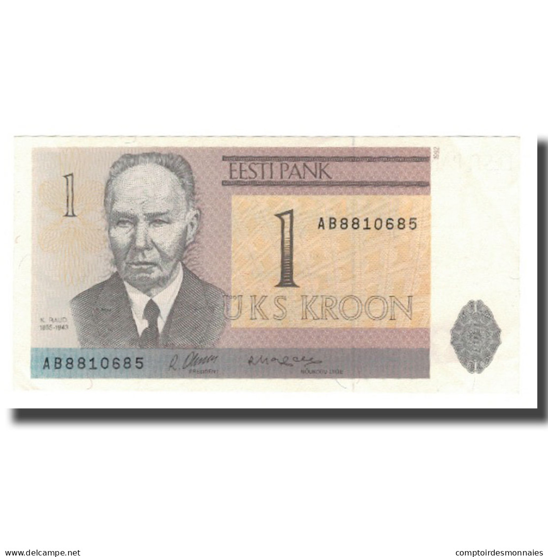 Billet, Estonia, 1 Kroon, 1992, KM:69a, NEUF - Estonia