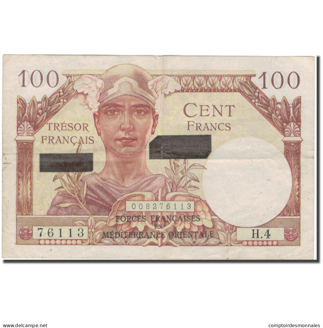 France, 100 Francs, 1955-1963 Treasury, Undated (1956), TB+, Fayette:42.4 - 1955-1963 Treasury