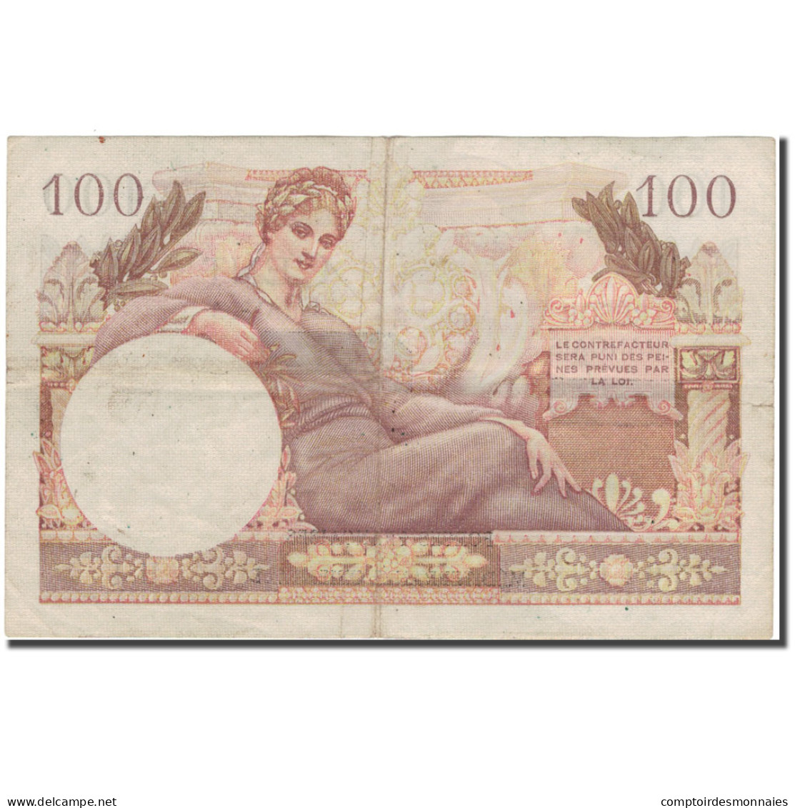 France, 100 Francs, 1955-1963 Treasury, Undated (1956), TB+, Fayette:42.4 - 1955-1963 Tesoro Público