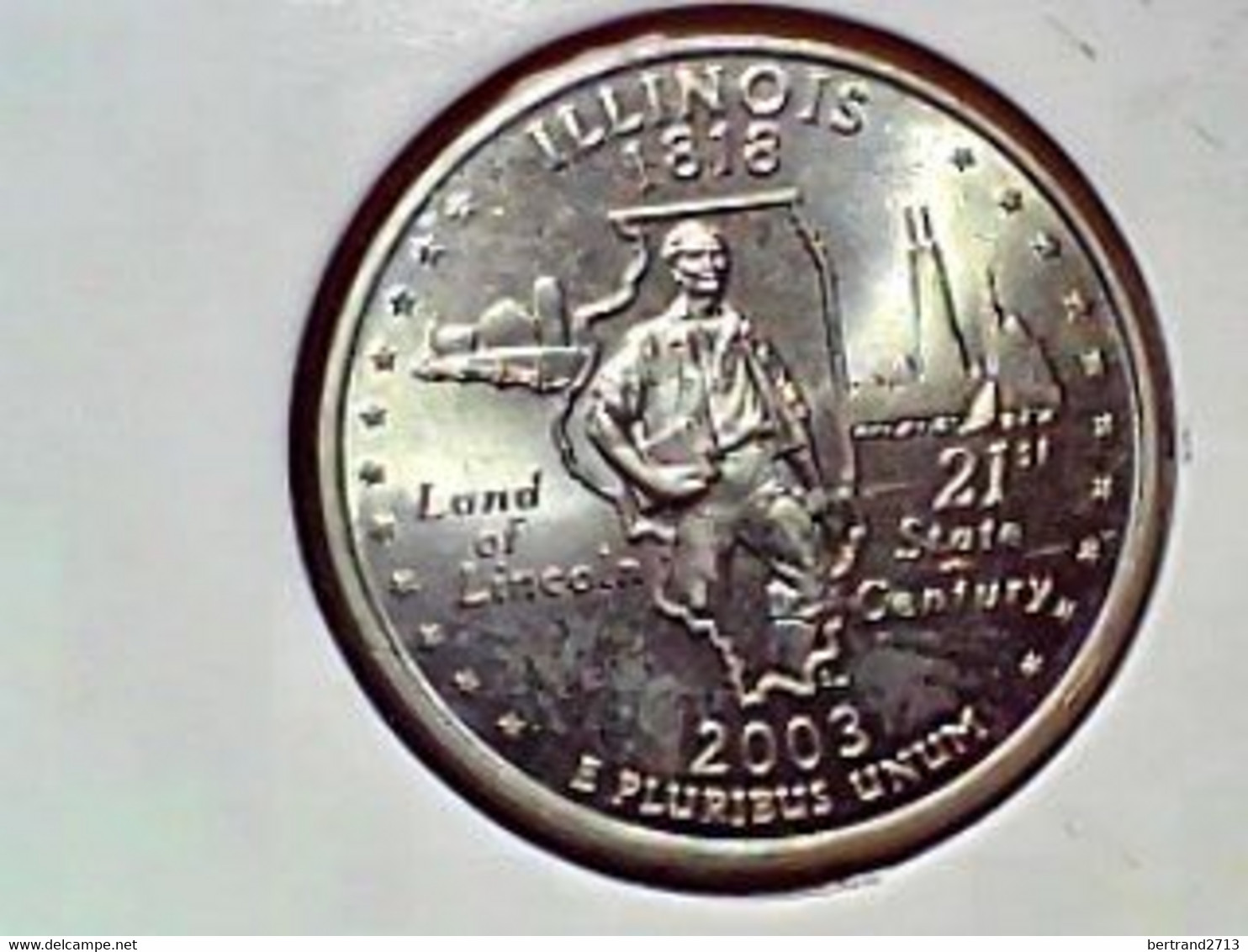 United States 50 State 1/4 Dollar 2003D Km  "Illinois" - Altri & Non Classificati