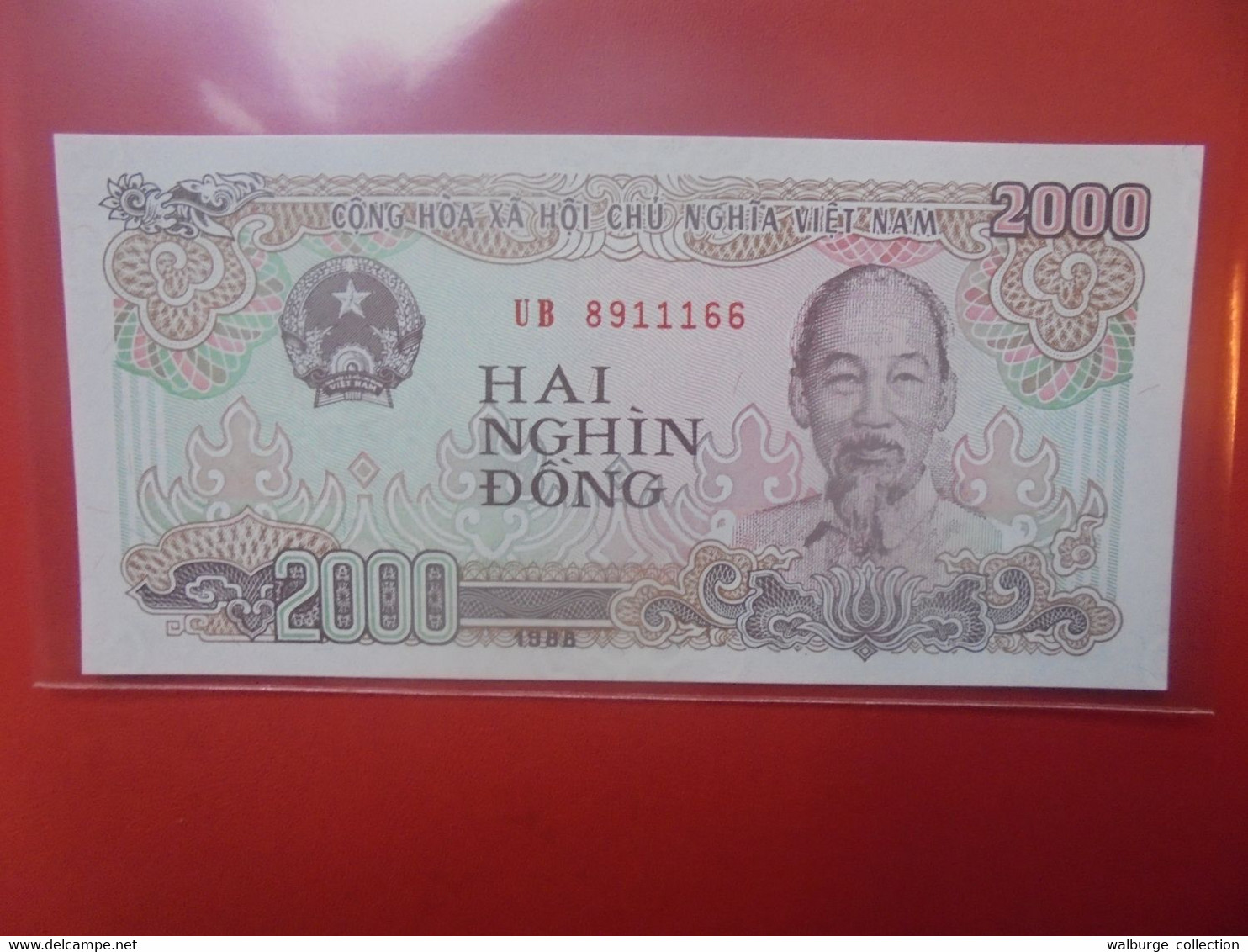 VIETNAM(NORD) 2000 DÔNG 1988 Peu Circuler (B.21) - Vietnam