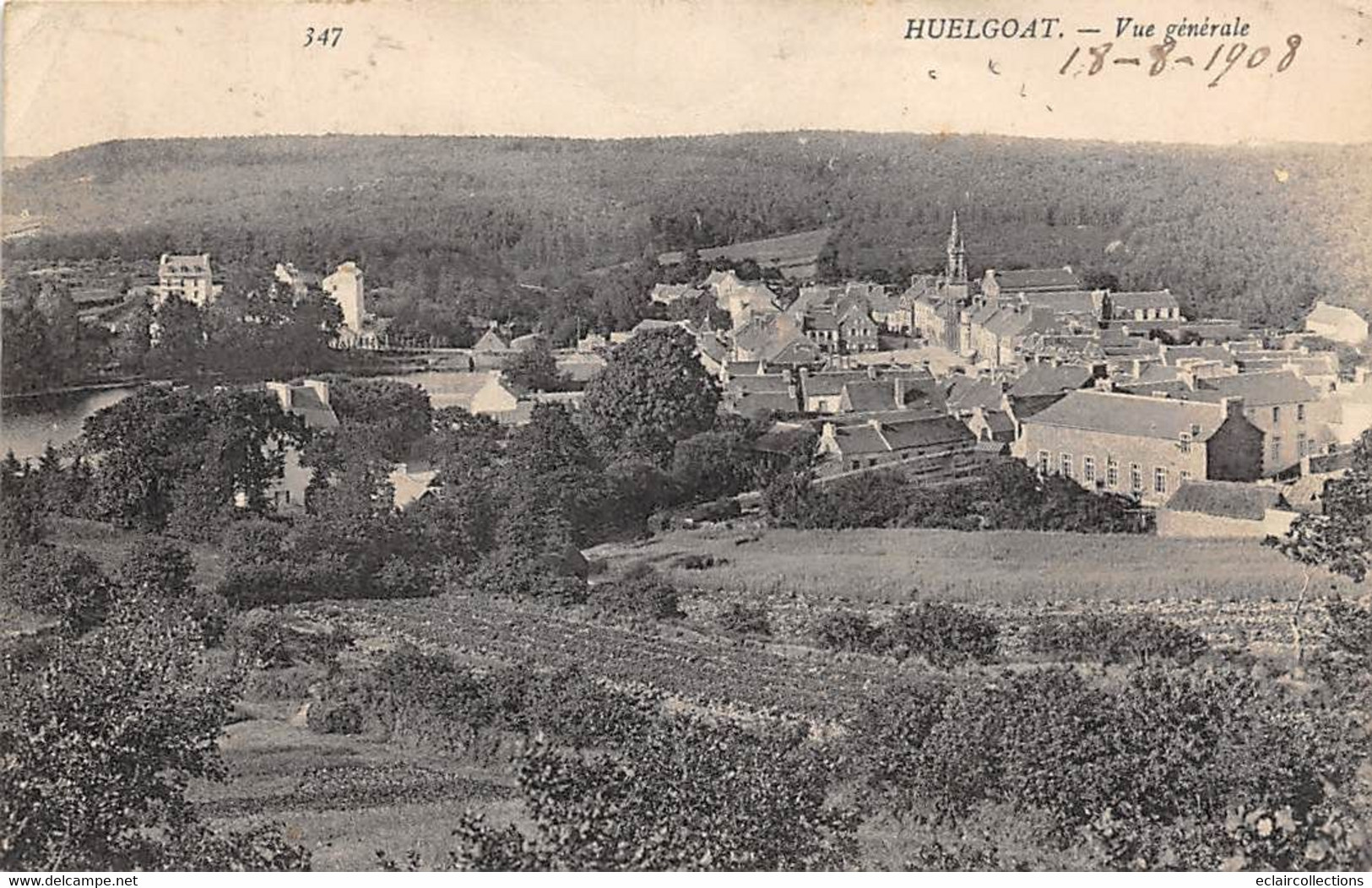 Huelgoat         29         Vue Générale   N° 347     (voir Scan) - Huelgoat