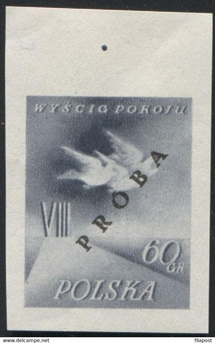 Poland 1955, Mi 905/6 VIII International Cycling Peace Race Original Proof Colour Guarantee PZF Expert Korszeń MNH** P30 - Proofs & Reprints