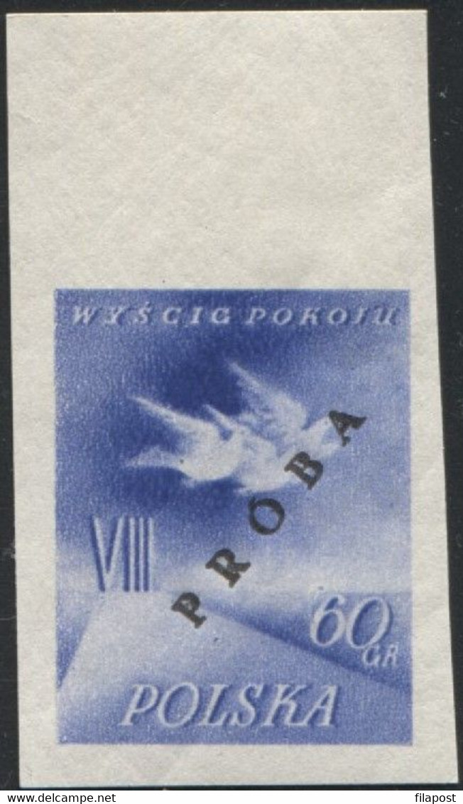 Poland 1955, Mi 905/6 VIII International Cycling Peace Race Original Proof Colour Guarantee PZF Expert Korszeń MNH** P30 - Probe- Und Nachdrucke