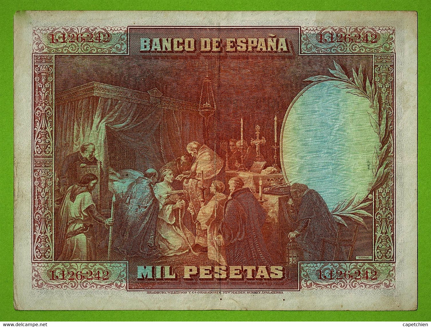 ESPAGNE / MIL PESETAS / 1000 PESETAS / 15 AOUT 1928 - 1000 Pesetas