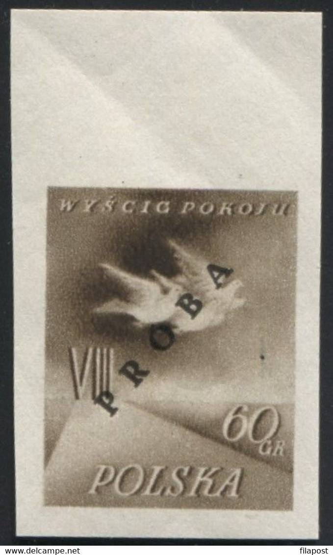 Poland 1955, Mi 905/6 VIII International Cycling Peace Race Original Proof Colour Guarantee PZF Expert Korszeń MNH** P30 - Proofs & Reprints