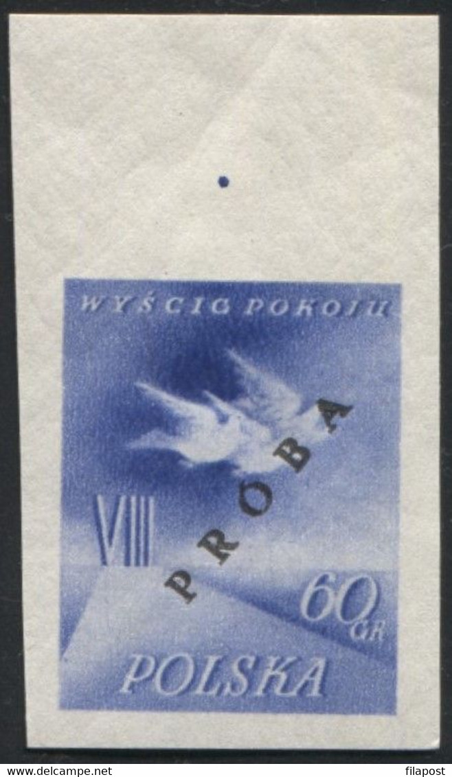 Poland 1955, Mi 905/6 VIII International Cycling Peace Race Original Proof Colour Guarantee PZF Expert Korszeń MNH** P30 - Probe- Und Nachdrucke