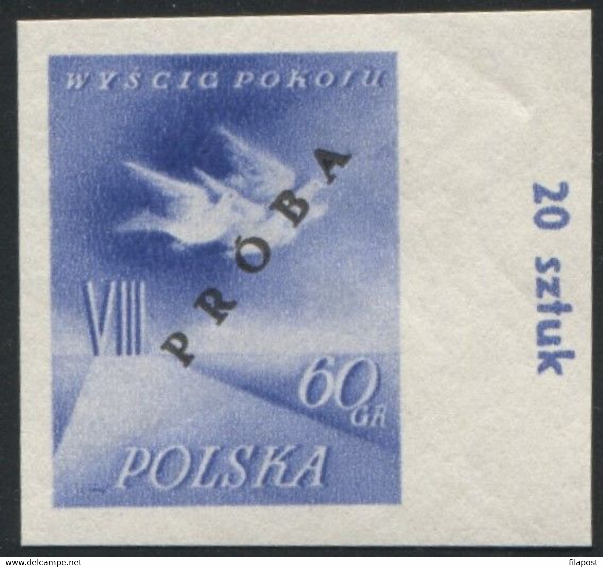 Poland 1955, Mi 905/6 VIII International Cycling Peace Race Original Proof Colour Guarantee PZF Expert Korszeń MNH** P30 - Probe- Und Nachdrucke