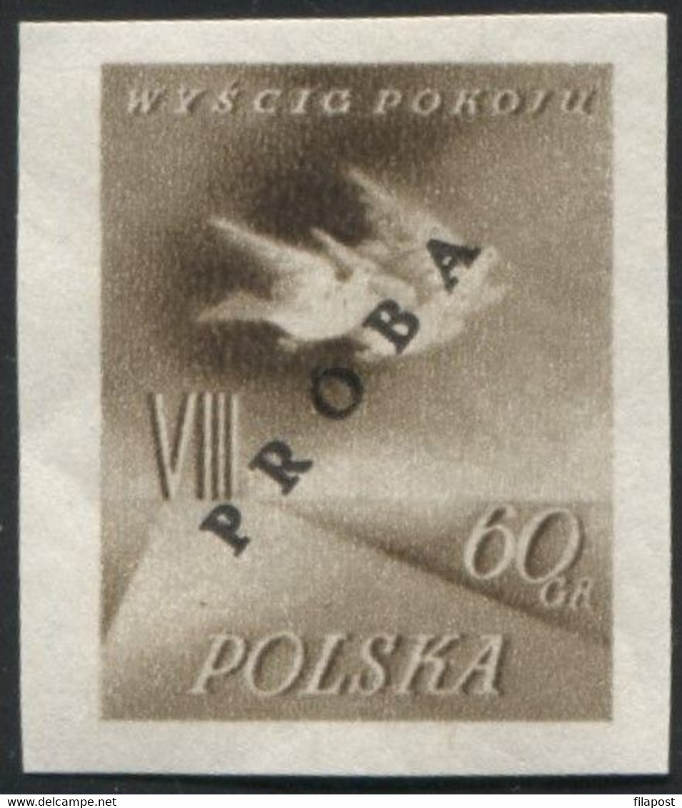 Poland 1955, Mi 905/6 VIII International Cycling Peace Race Original Proof Colour Guarantee PZF Expert Korszeń MNH** P30 - Proeven & Herdruk