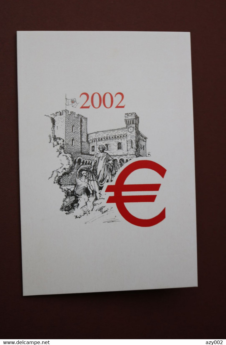 MONACO - Carte Voeux 2002 émise Par L'Office Emission Des Timbres - Timbres N°1778 -  2272 & 2330 - - Cartas & Documentos