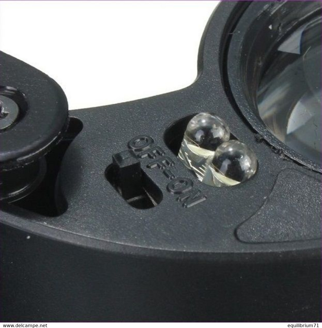 Loupe de poche / Opvouwbaar vergrootglas / Klapplupe / Folding magnifier - 40X + LED