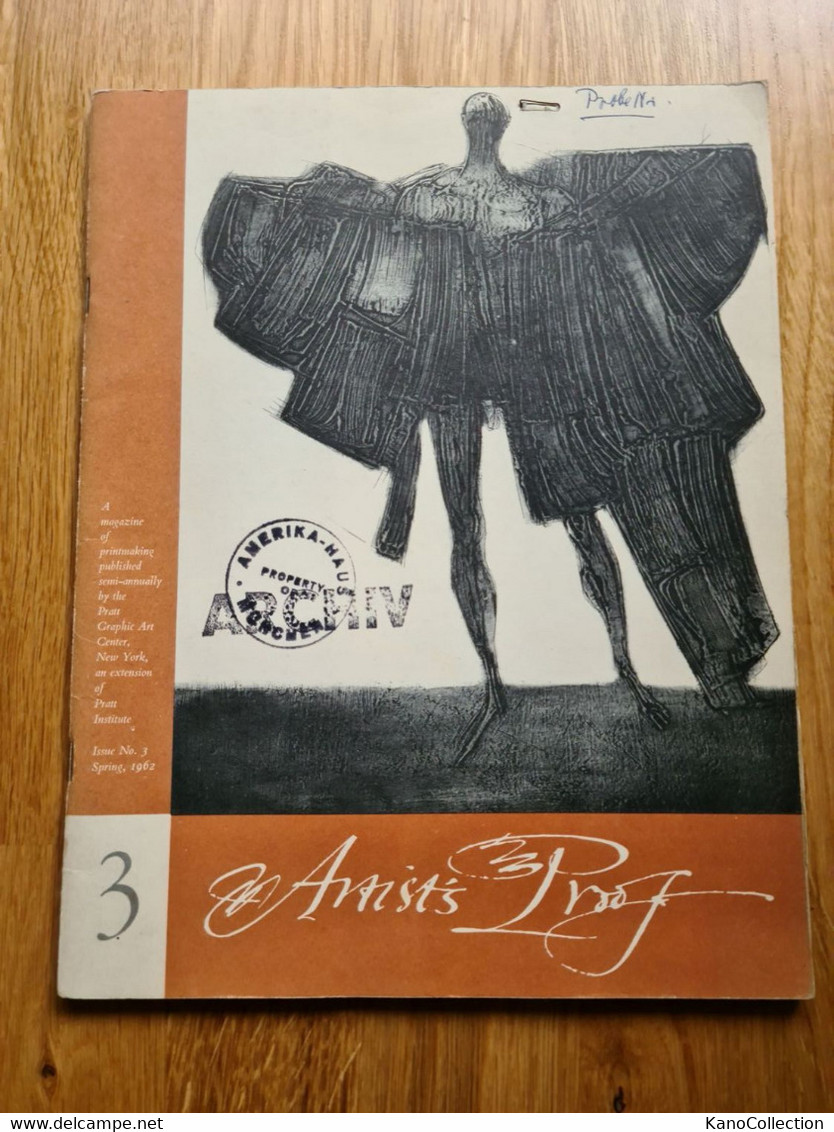 Artists Prof – A Magazine Of Printing, No. 3, USA 1962, Ca. 55 Seiten - Malerei & Skulptur