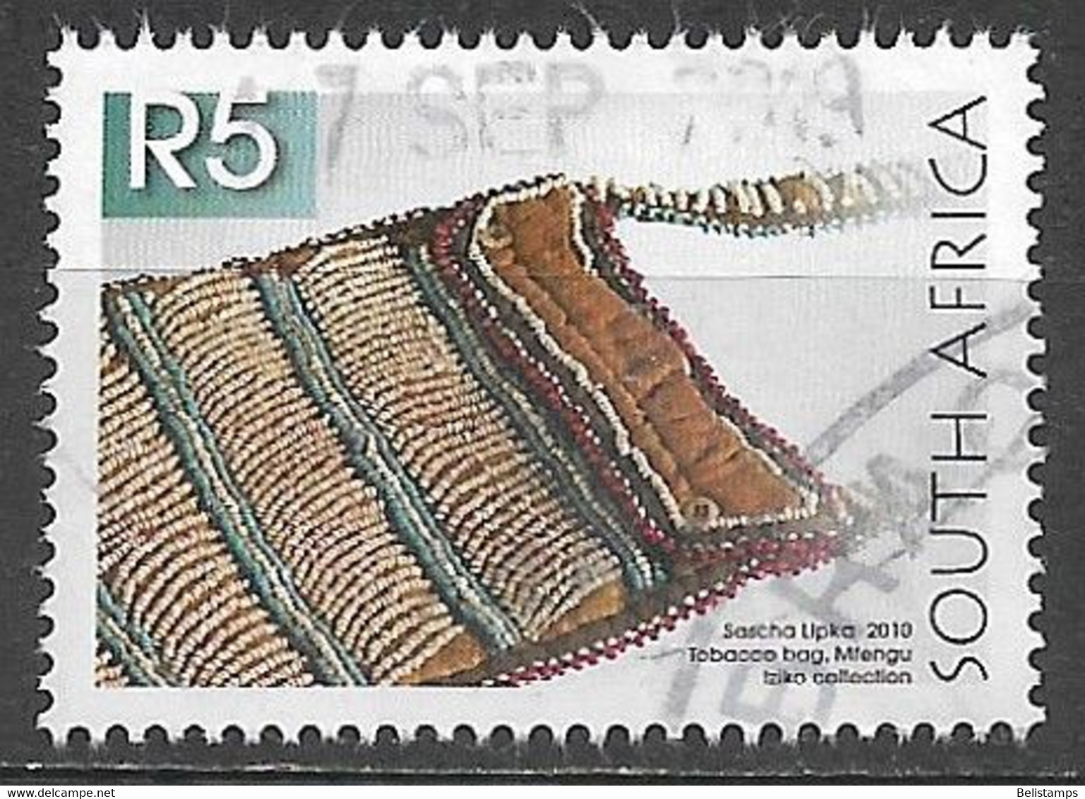 South Africa 2010. Scott #1438 (U) Mfengu Tobacco Bag - Used Stamps