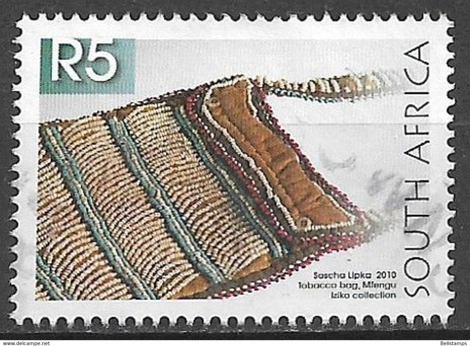 South Africa 2010. Scott #1438 (U) Mfengu Tobacco Bag - Used Stamps