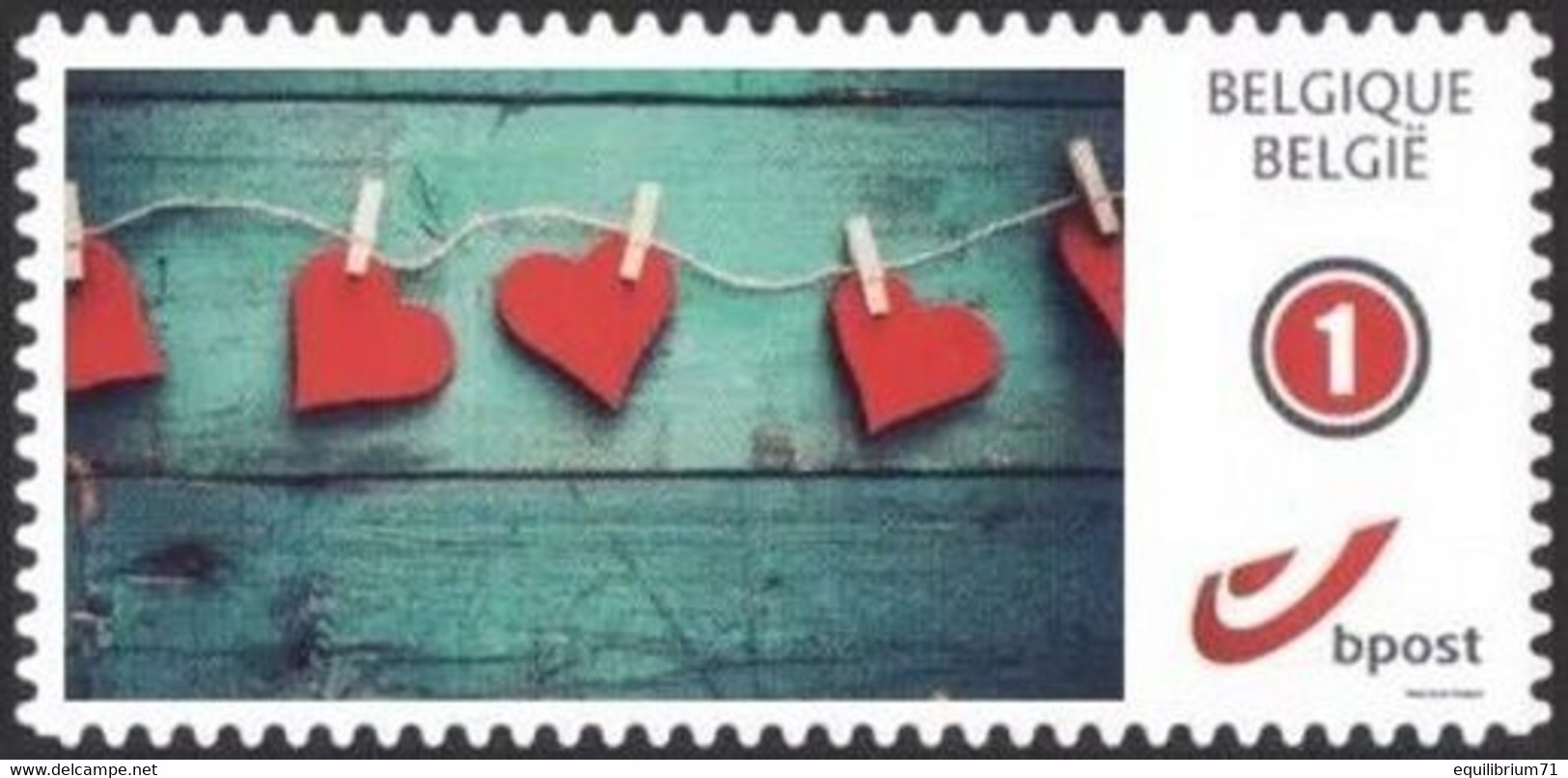 DUOSTAMP** / MYSTAMP** Happy Stamp – Happy Love. - Autocollant / Zelfklevend / Selbstklebend / Self-adhesive - Ungebraucht