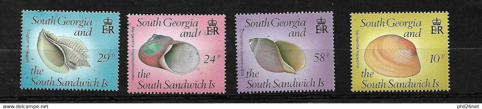 South Georgia And Sandwich Islands Michel N°168 à 171 Neufs * *   B/TB = MNH F/ VF   - Georgia Del Sud