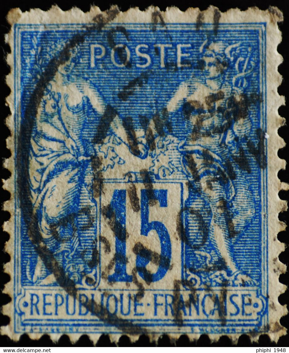 -Sage N°90 Ob  ( CAD ) PAU 1901. - 1876-1898 Sage (Tipo II)