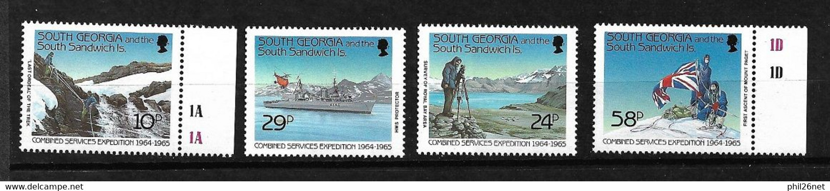 South Georgia And Sandwich Islands Y Et T N° 196 à 199  Neufs * *   B/TB = MNH F/ VF   - Géorgie Du Sud