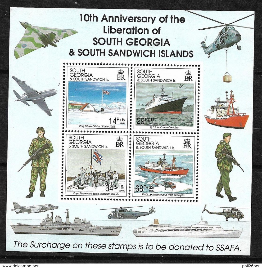 South Georgia And Sandwich Islands Y Et T  Bloc   N° 3  Neufs * *   B/TB = MNH F/ VF   - Zuid-Georgia