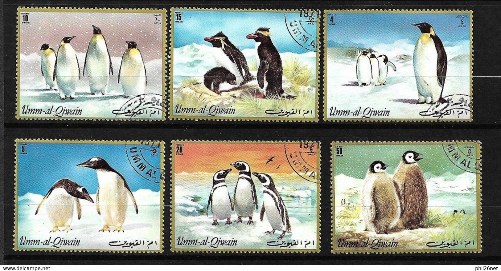 Umm Al Qiwain     N° 630 à  635   Oblitérés     B/TB    - Antarctische Fauna