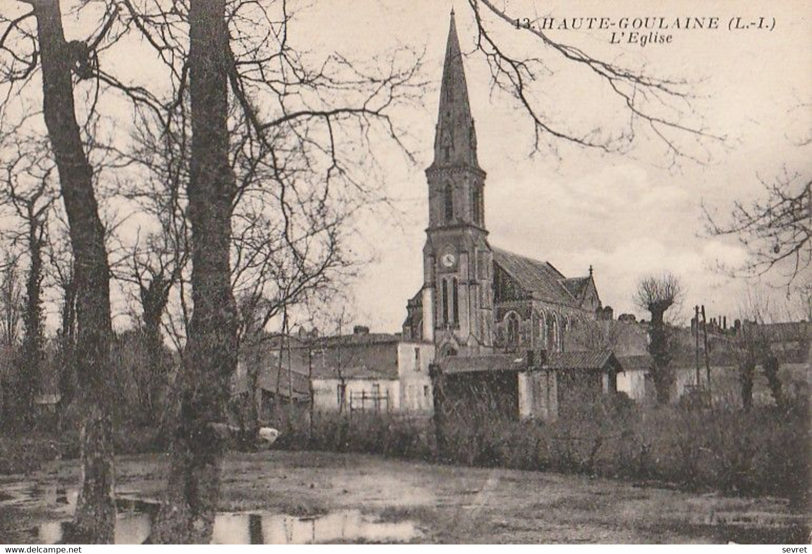 HAUTE GOULAINE  - L'Eglise   -   Cliché Rare - Haute-Goulaine